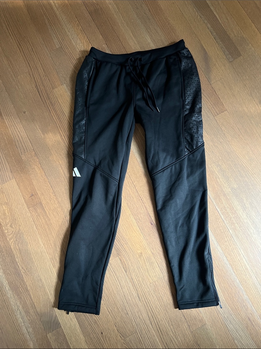 Women’s Black Athletic Jogger Pants with Contrast Panels
